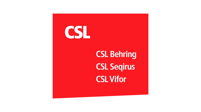 CSL Family Graphic, showing the logos of CSL, CSL Behring, CSL Seqirus and CSL Vifor.