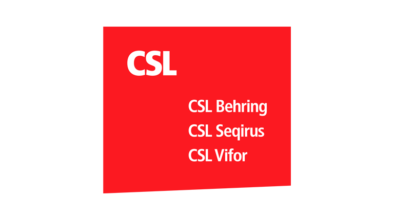CSL Family Graphic, showing the logos of CSL, CSL Behring, CSL Seqirus and CSL Vifor.